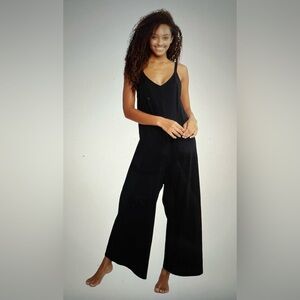 Eberjey Charlie Casual Jumpsuit Black